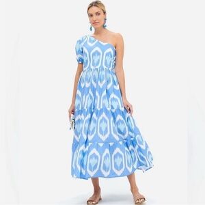 Oliphant Sky Blue One-Shoulder Dress
